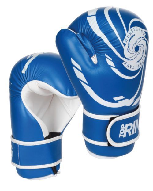 Guanto Semicontact Point Fighting Top Ring Hurricane Blu