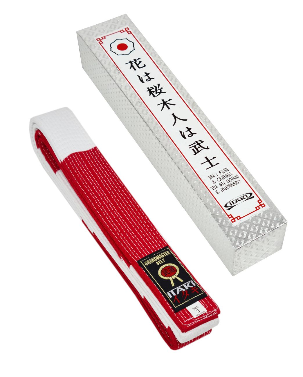 Cintura Itaki Grandmaster Belt Bianca/Rossa