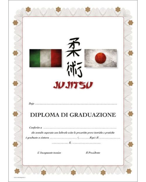Diploma Jujitsu Graduazione