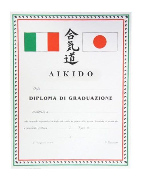 Diploma Aikido Graduazione