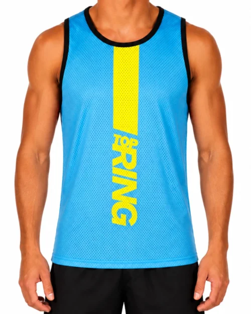 Canotta Logo Azzurro/Giallo
