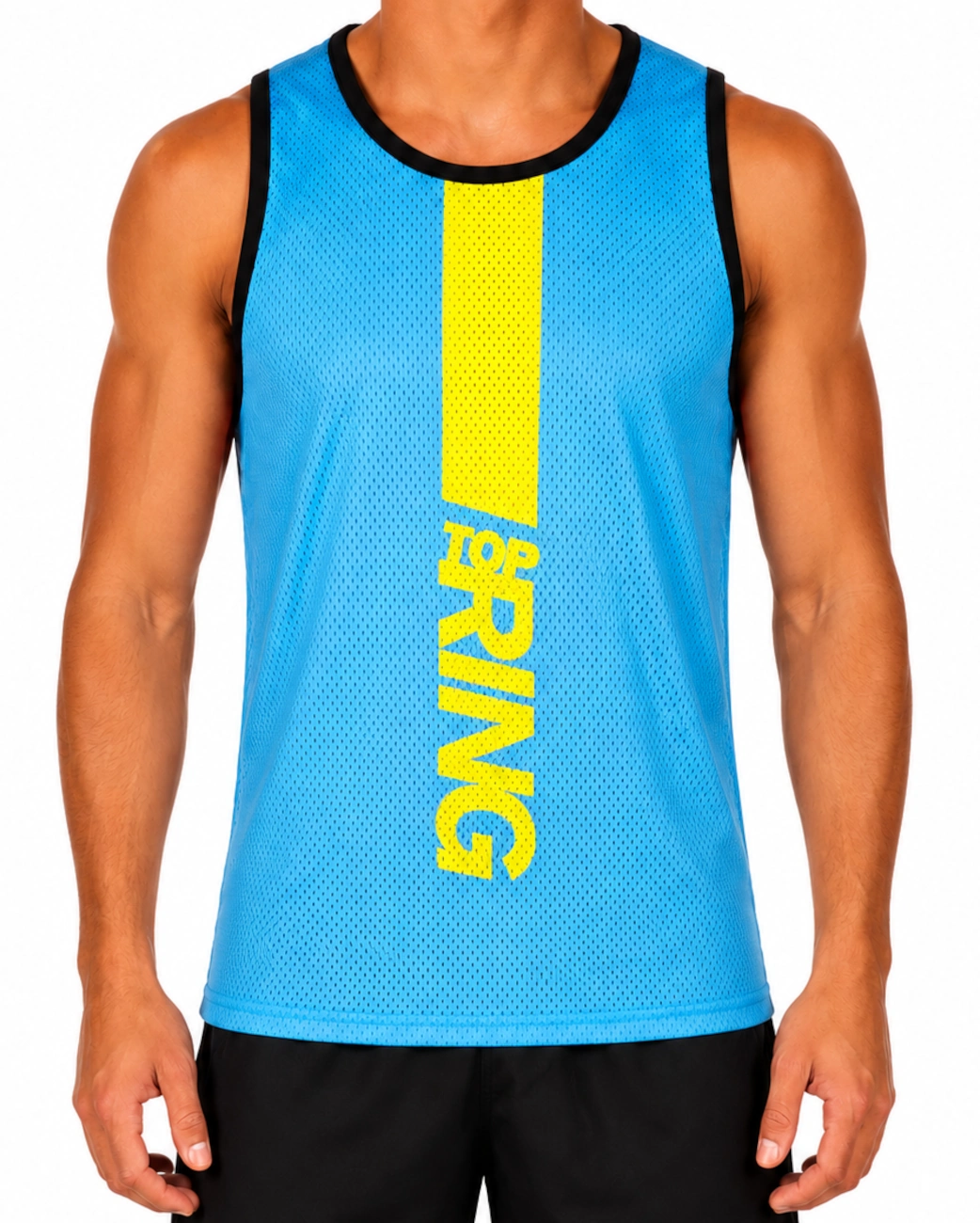 Canotta Logo Azzurro/Giallo