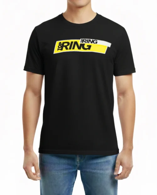 T-Shirt Top Ring Giallo